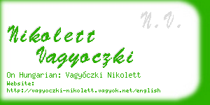 nikolett vagyoczki business card